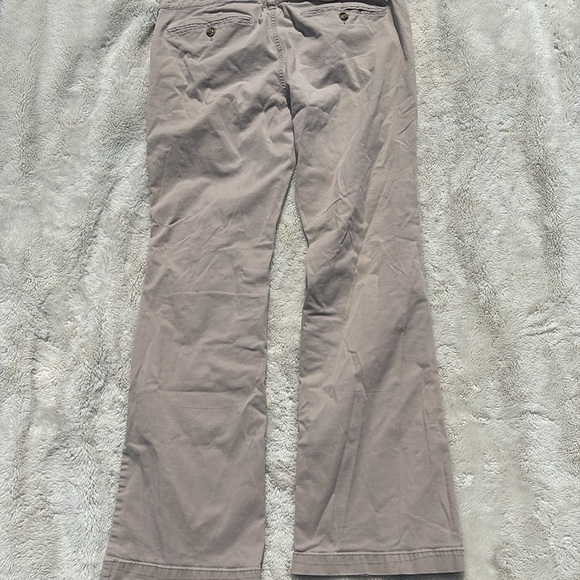 American Eagle Kick Boot Stretch Pants – Size 12 | Mid-Rise Khaki | Y2K Vibes - Picture 7 of 8